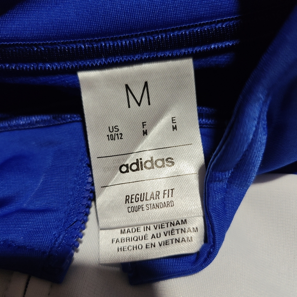 AdidasClothingColorblock Tricot Kids Jacket  Size Medium 10/12. - Picture 5 of 7